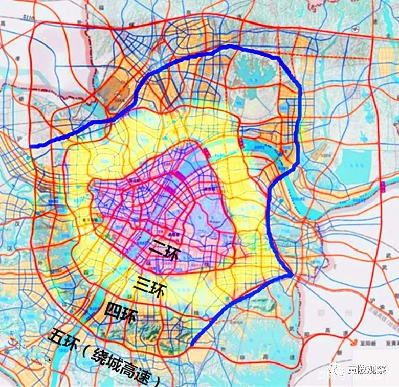 武汉七环线最新规划图，城市蓝图与发展展望